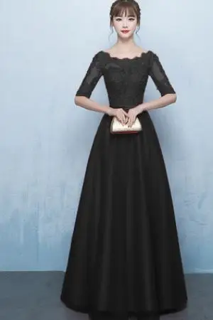 Robe demoiselle d'honneur, Новое кружевное платье с половиной рукава Lina XL, красный, тёмно-голубое платье подружки невесты с длинными vestidos para boda invitadas