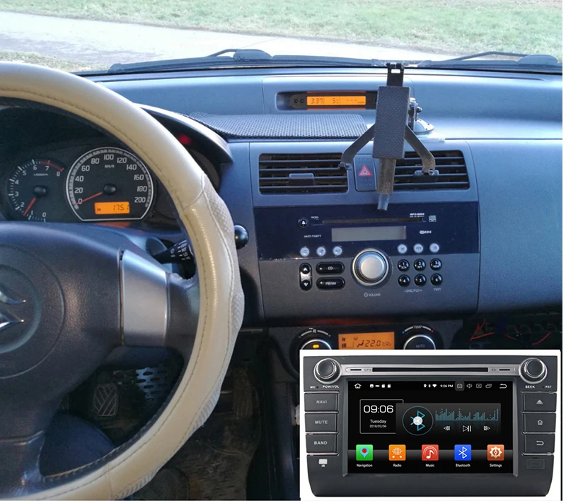 Top Octa core PX5 android 8.0 Car GPS dvd for Suzuki Swift 2004-2010 with 4G RAM 32G Rom WIFI 4G bluetooth mirror link radio 0