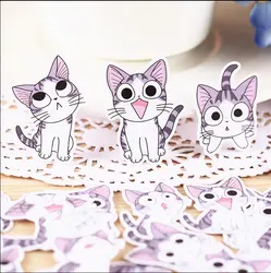 32 шт. креативные милые самодельные наклейки с изображением милого кота наклейки с скрапбукингом/декоративные наклейки/DIY Craft