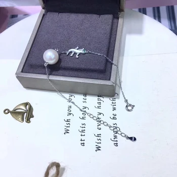 

925 Sterling Silver Bracelet Settings Findings Mountings Women Accessories Parts Bangle for Akoya Edison Pearls Jade Coral Beads