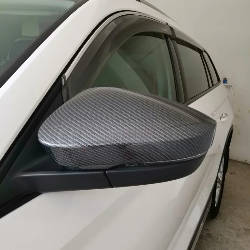 

ABS 2pcs Car Exterior Rearview Mirror Cover Chrome Moulding Trim for Skoda kodiaq 2017 2018 Styling Accessories