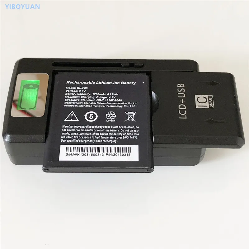 3,7 V 1700 мА/ч, BL-F06 Для PHICOMM C230 C230V C230W ключ i300 i360 i600 i600w i700V i700w K528t M608 Батарея+ SS-8 Зарядное устройство