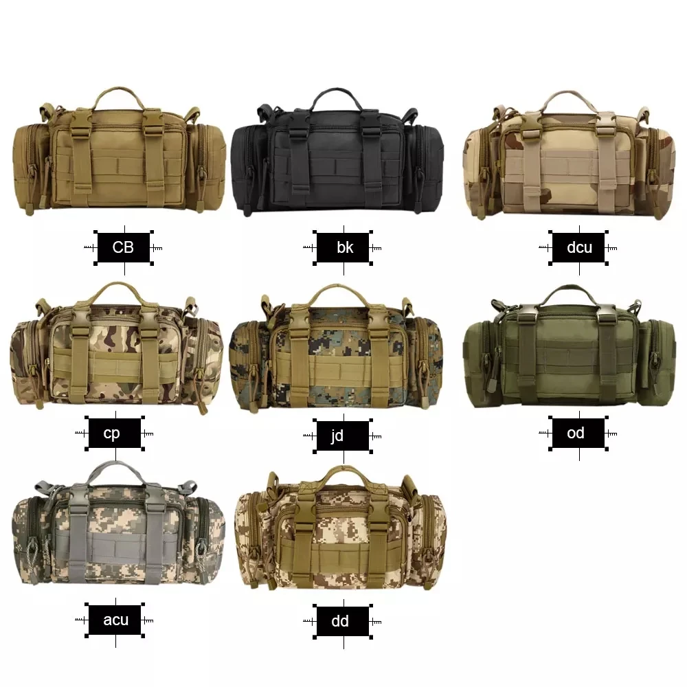 Outdoor Tactical Waist Bag Climbing Adventure Packge MOLLE Bags Multi-function Fishing Hiking Camping Backpacks Gear Sports Bag