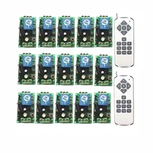 DC12V 1CH 1 CH 10A wireless remote control switch system teleswitch 15CH Transmitter + 15 * Receiver relay smart house z-wave DC12V 1CH 1 CH 10A wireless remote control switch system teleswitch 15CH Transmitter + 15 * Receiver relay smart house z-wave