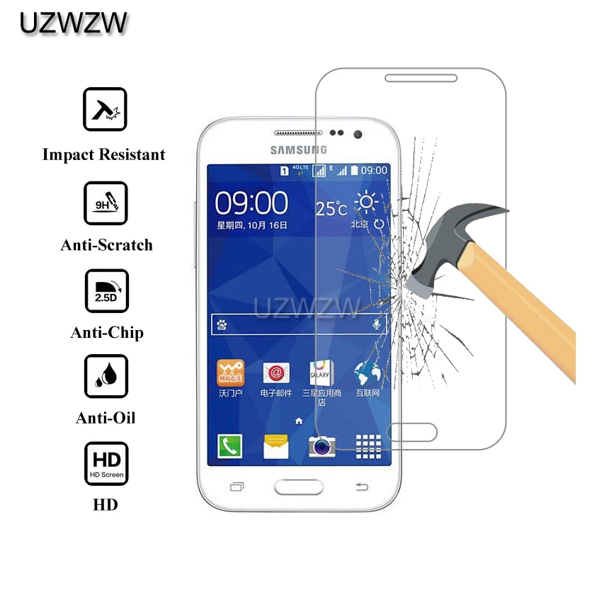 2 шт 2.5D Премиум Закаленное стекло для samsung Galaxy Core Prime G3606 G360 G3609 G360F G360H G360BT Защитная пленка для экрана