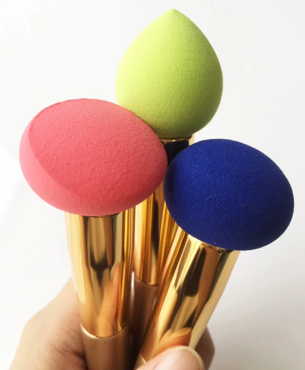 3PCS/Lot Beauty Makeup Sponge Brush Liquid Cream Foundation Sponge
