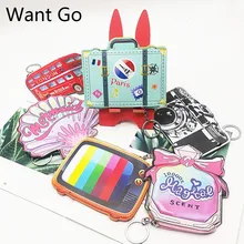 Want Go, британский стиль, женские кошельки для монет, 3D сумка для копилки, кожаная сумка на молнии, карманная сумка для хранения, мини кошелек, кошельки
