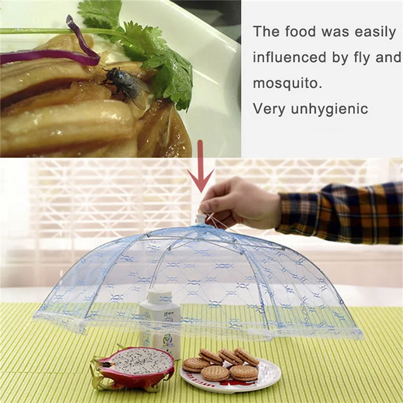 Meal cover Hexagon gauze table mesh Breathable food cover Umbrella