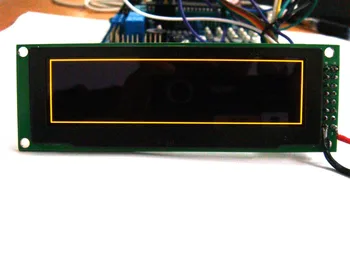 

1pcs 2.8 inch 16PIN Yellow OLED Module SSD1322 Drive IC 256*64 4-wire SPI 8Bit Parallel Interface Yellow text on the background