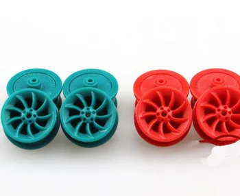 

Yuenhoang 2Set/lot Mini 4WD Speeding Racing RC Car Wheel Hub Red Blue Isometric Hollow Cup s Cyclone Kit
