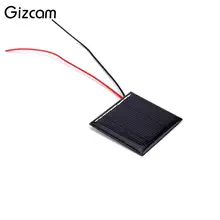 Gizcam 0.25W DC 5V Solar Panels Battery Charger Module Cable Polycrystalline Silicon DIY Outdoor Solar Cells Phone Charging