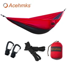 Acehmks Кемпинг гамак качели 270 см* 140 см алюминиевый сплав оснастки один Открытый Портативный Сверхлегкий парашют гамак
