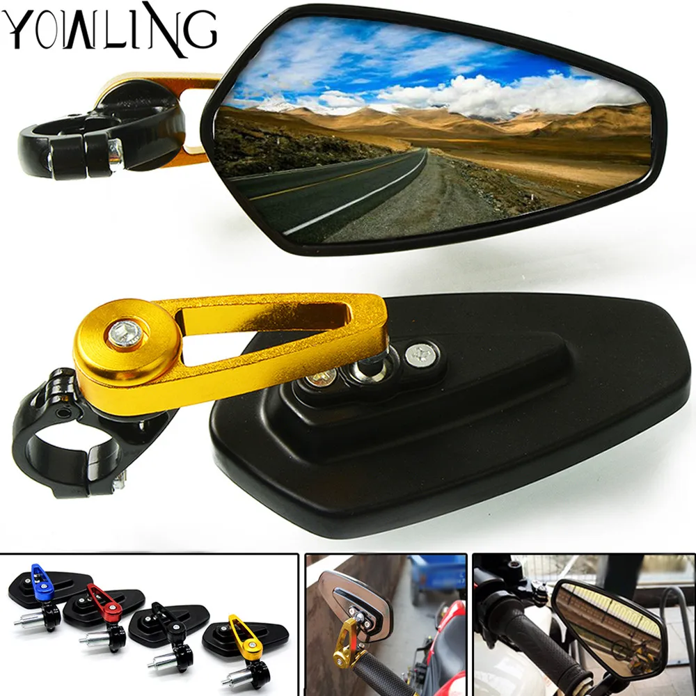 

Universal 7/8""22mm handle bar motorcycle bar end mirror Motorcycle Mirror FOR YAMAHA FAZER1000 FZ600 FZ6N FZ1000 FZ1N Z750 Z800
