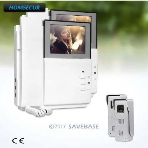 

HOMSECUR 4.3inch Video Door Intercom System With Real-time Outdoor Monitoring for Home Security 2V2