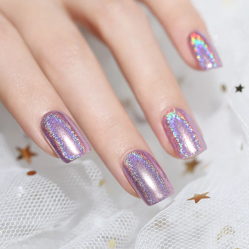 Holographic Nail Art Glitter Powder Gold Sliver Dust Sequins UV Gel Nail Chrome Pigment Decoration Laser Shiny Nail Glitter Set