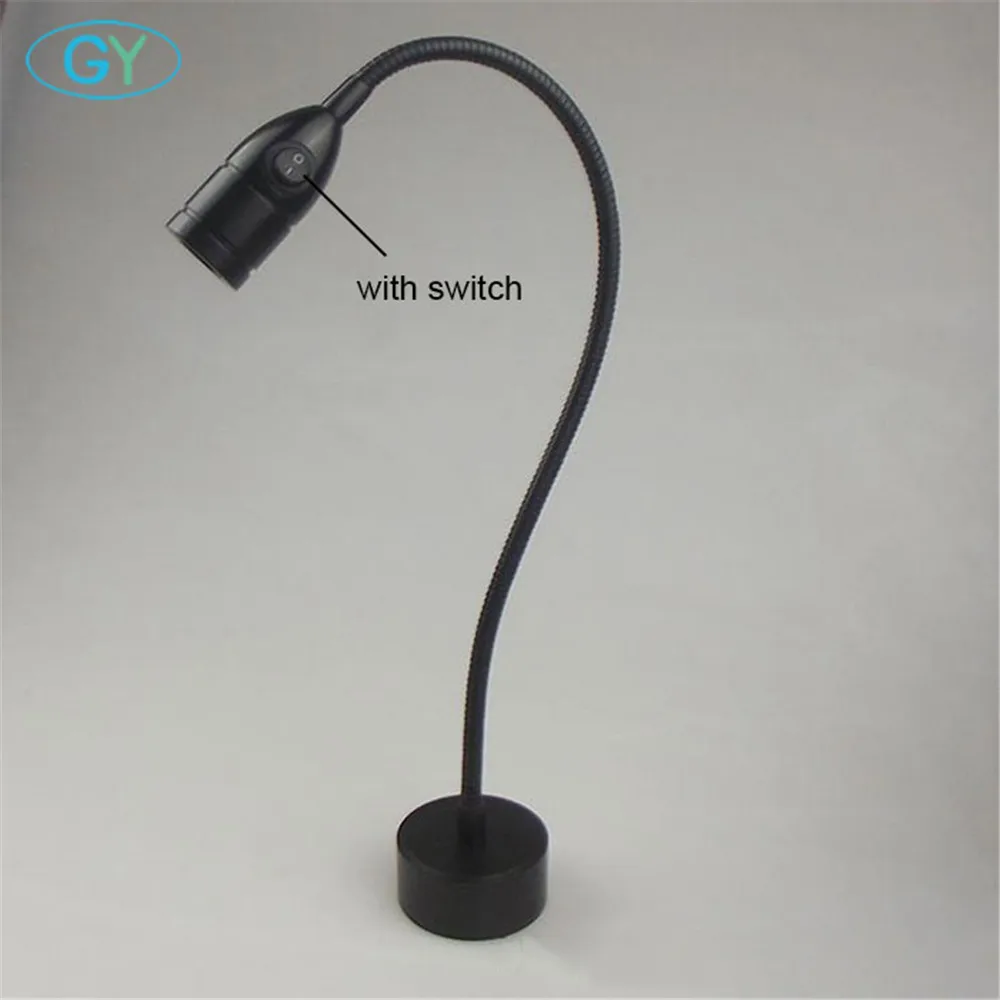 Lâmpada de Parede com Interruptor Lâmpada de Leitura de Cabeceira Parede de Iluminação Preto Mangueira Flexível 3 w Led Modern Led Luz Estudo Pintura da