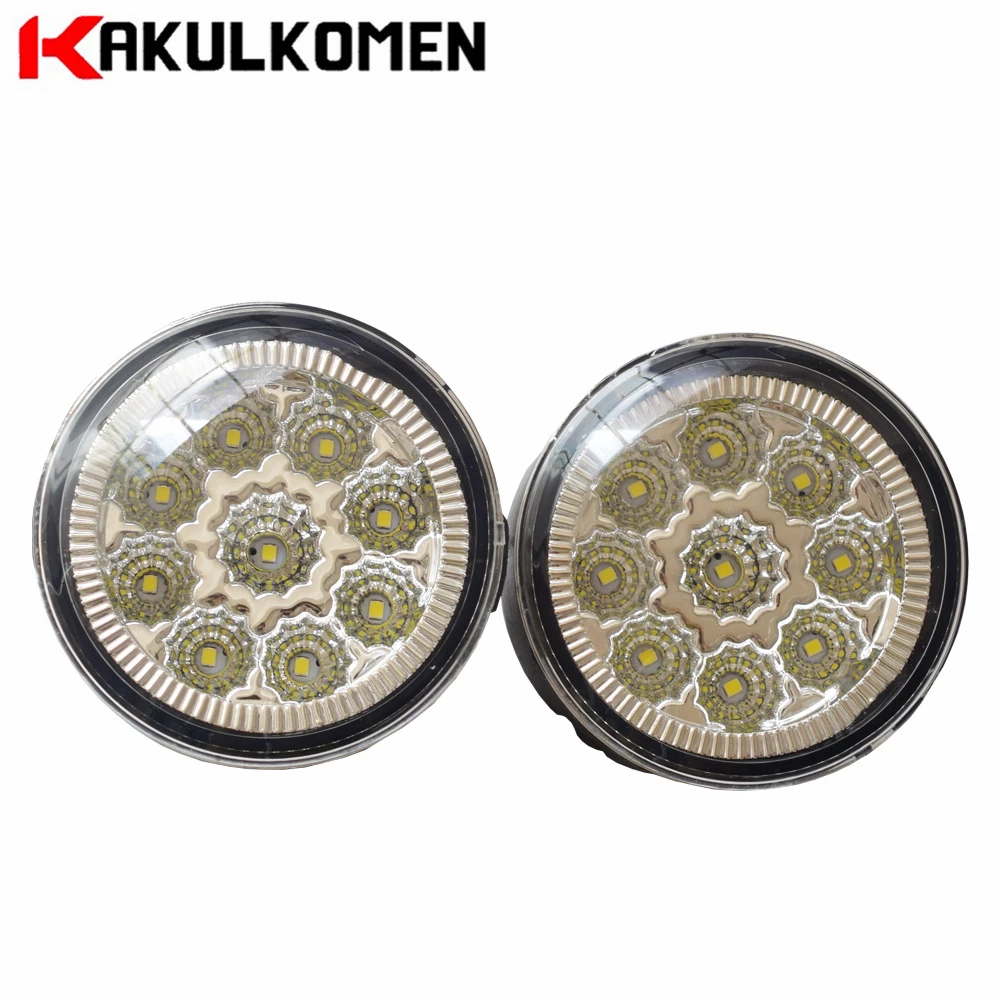 

90mm Round LED Fog Light Lamp 12V DRL Fog Lamps For Infiniti FX35 2006-2012 Super Bright Fog Lights
