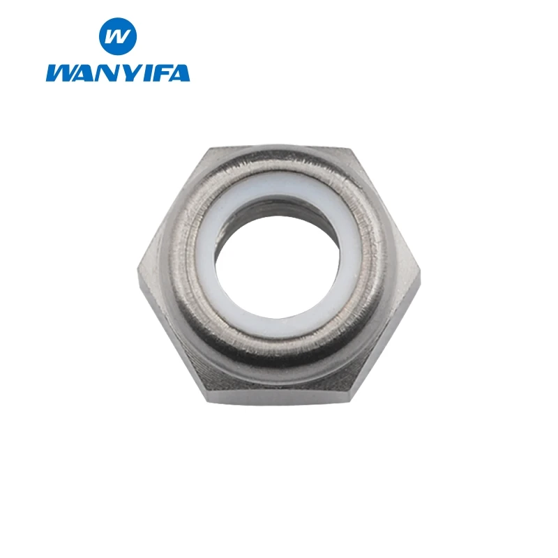 

Wanyifa M5 M6 M8 Flange Head Nylon Anti-loose Titanium Nut for Bicycle Stem