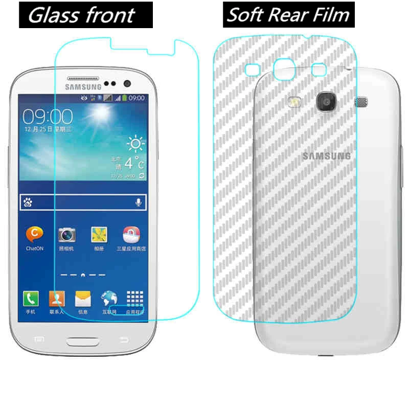 

Soft Rear Film +Tempered Glass Screen Protector For Samsung Galaxy S3 i9300 Guard Film Front Back Protective Stickers