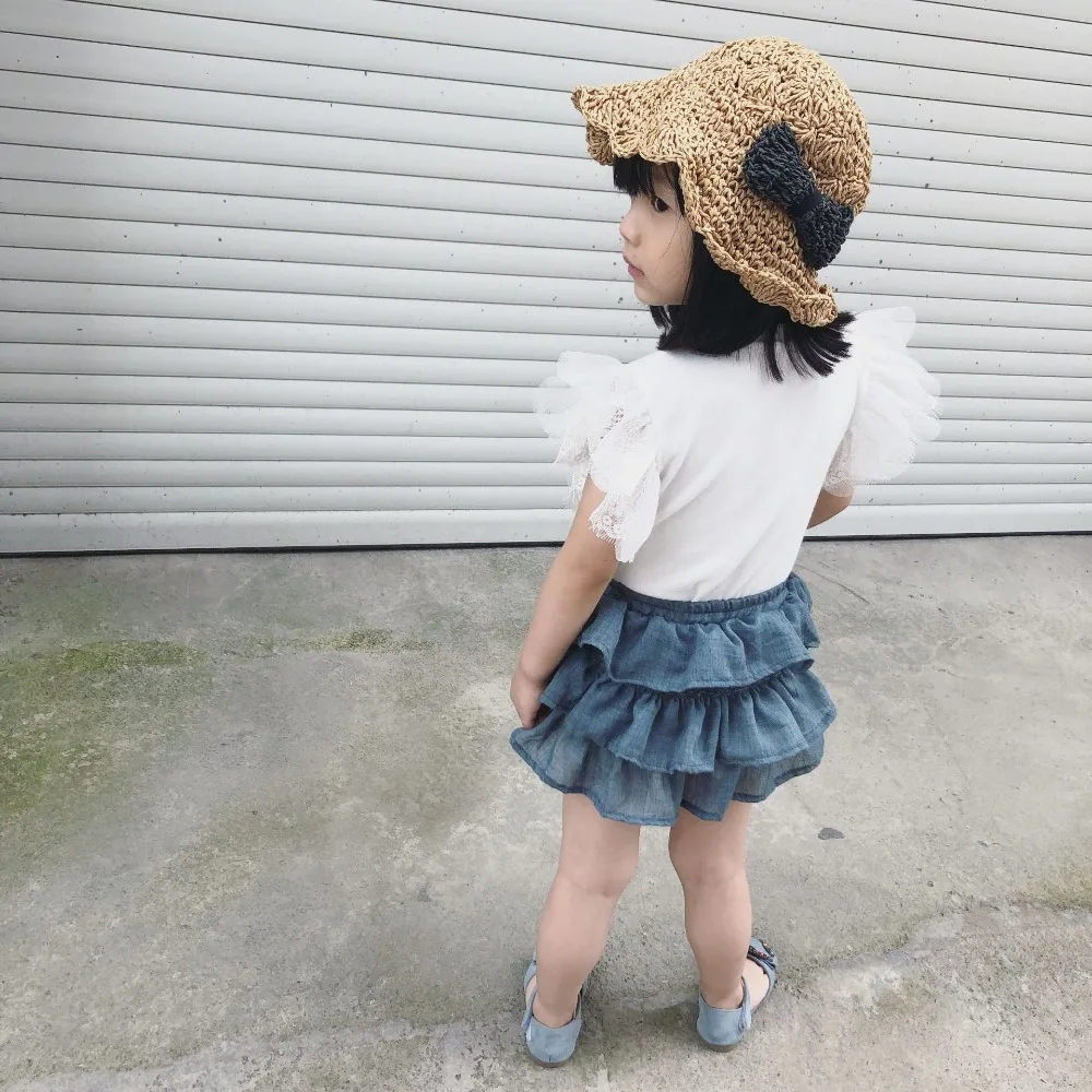 Летние Шорты для девочек; детские летние свободные короткие штаны с цветочным рисунком для девочек; шорты в Корейском стиле для детей