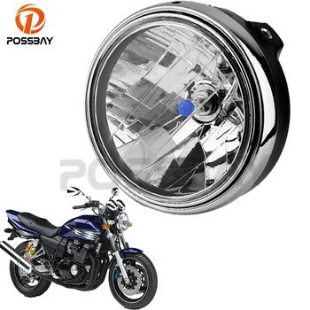 

POSSBAY 7'' Chrome Hi/Low Beam Halogen Motorcycle Headlight Lamps For Suzuki Honda CB400 CB500 CB1300 Hornet600 VTEC Cafe Racer