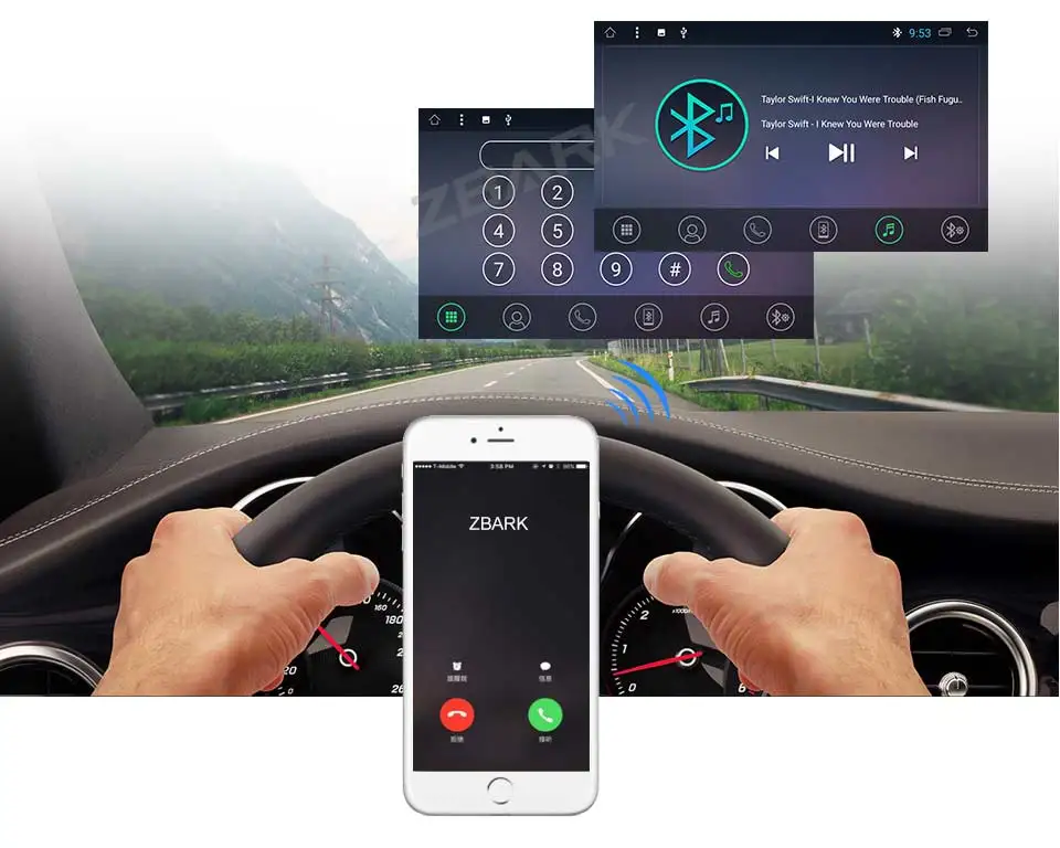 Top 7" Android 8.1 Oreo OS Car DVD Multimedia GPS Radio for Hyundai Tucson 2009-2015 & Hyundai ix35 2009-2015 YHIX35A 10