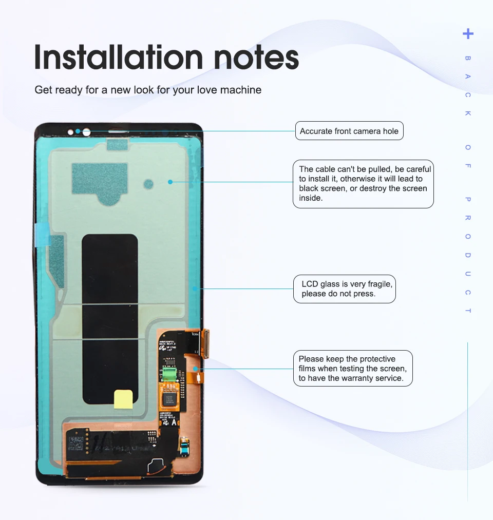 6," супер AMOLED ЖК-дисплей для SAMSUNG Galaxy NOTE8 lcd N9500 N9500F ЖК-дисплей с рамкой сенсорный экран Запасные части
