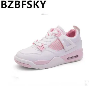 

2018 spring new women's shoes Thick bottom Small white shoes female round toe lace up student casual sneaker shoes 35-41