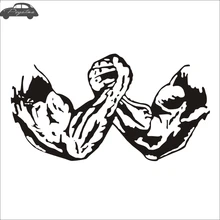 

Pegatina Car Gym Sticker Fitness Decal Body-building Arm Wrestling Posters Vinyl Wall Decal