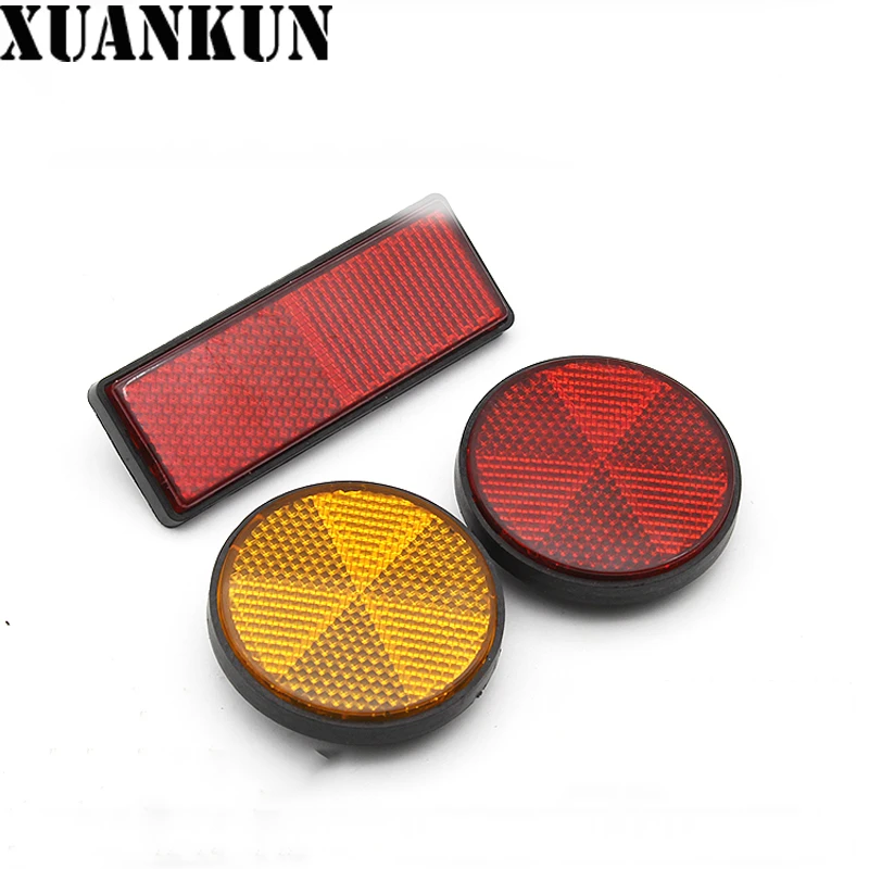 

XUANKUN Electric Motorcycle Scooter Reflector Circular Rectangular Parts