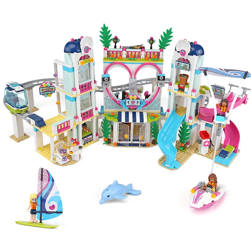 

37086 The Heartlake City Resort Mode Compatible With Legoingly Friends 41347 Lepin 01068 Building Block 1139pcs Brick Toys girls
