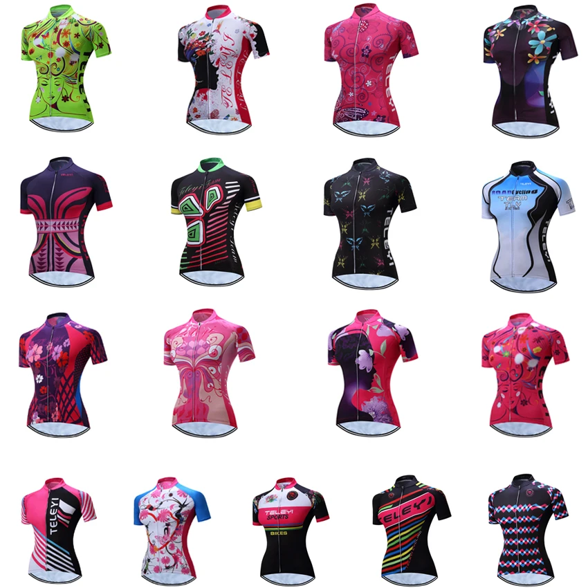 

17 style pro cycling clothing women 2018 cykle dress bike shirt retro motocross ciclismo mtb jersey wear funny bicycle clothes
