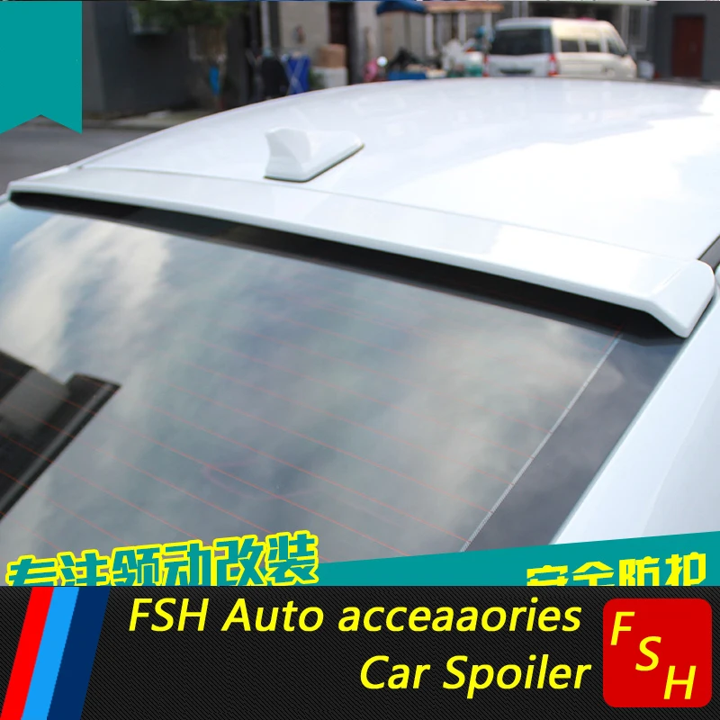 

For Elantra Roof Spoiler ABS Material Car Rear Wing Primer Color Rear Spoiler For Hyundai Roof Elantra Spoiler 2016-2019