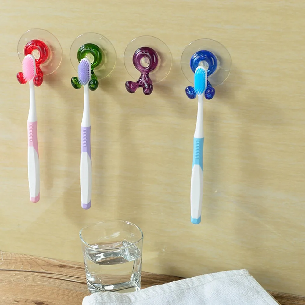 Новая мода симпатичный держатель для зубной щетки мультфильм туалетные принадлежности Зубная паста держатель настенный всасывающий ванная комната набор чашек контейнер для зубной щетки# F