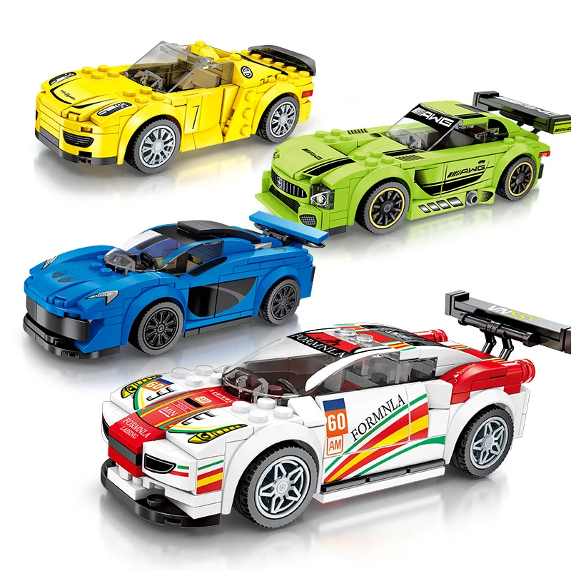 

SEMBO Supercar Speed Champions Super Racers Sports Racing Car Model Building Blocks Sets Bricks Kids Educational Toys