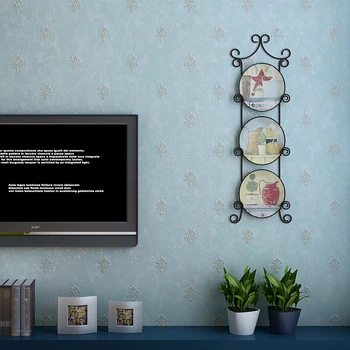 

Vintage Blue Damask Wallpaper Roll papel de parede para quarto