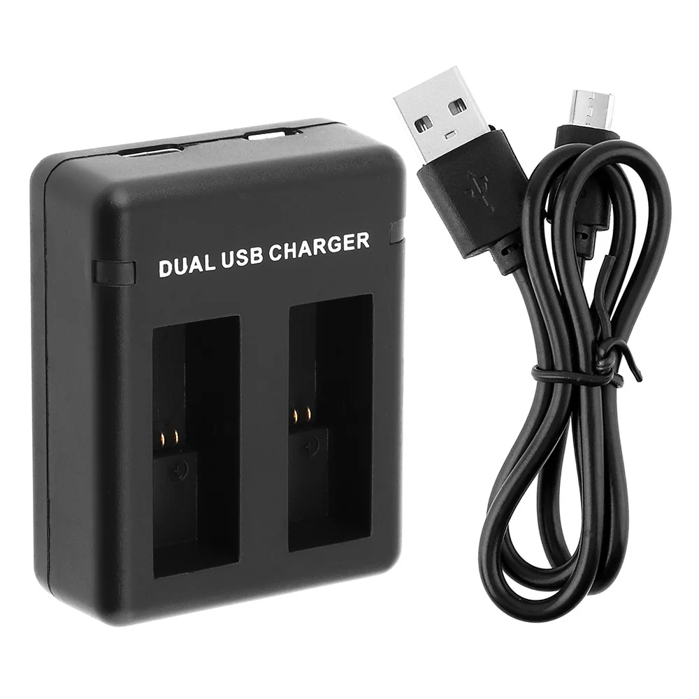 

Dual Port AHDBT-501 Go Pro Camera Battery Charger with USB Cable and Smart Charging for GoPro Hero 5 Battery