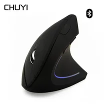 Чуи Беспроводной Bluetooth Мышь эргономичная Вертикальная игровая Мышь 800/1200/1600 Точек на дюйм Оптическая Компьютерная мышь с Мышь охлаждающая подставка для ноутбука
