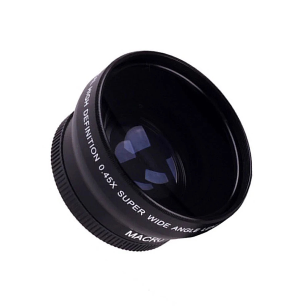 Super Quality HD 52mm 0.45x Wide Angle Lens+ Macro Lens for DSLR Camera