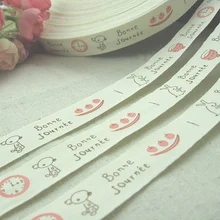 Min.order is$15(mix order), Zakka cotton sewing label,bonne journey,about 2CM width,FREE shipping,TOTO sewing,F001#-14