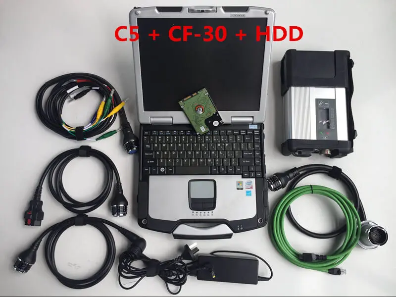 SD Connect Compact 5 Mb Star C5 Car Auto scanner diagnosis tool 2020.12V Software Installed 500G HDD Toughbook CF30 Laptop CF-30 |