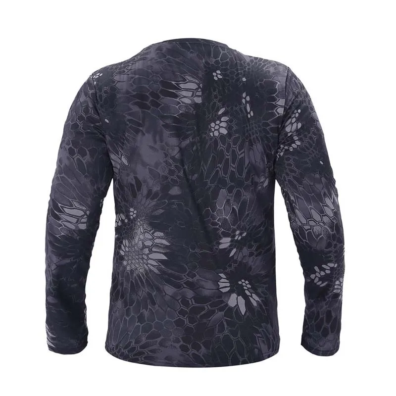 Günstige 2019 neue Taktische Militärische Camouflage T Hemd Männlichen Atmungsaktiv Schnell Trocken UNS Armee Kampf Volle Hülse Outwear T shirt für Männer