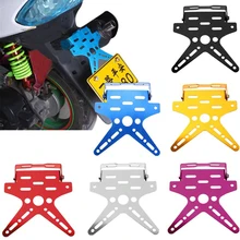 Ajusté Plaque D'immatriculation de Moto Monture Pour Support Support Numéro D'enregistrement Plaque Couvercle Universel En Alliage D'aluminium