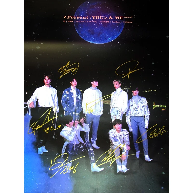 Подписанный GOT7 GOT 7 с автографом 3-й альбом Present: YOU& ME Edition CD+ photobook 122018