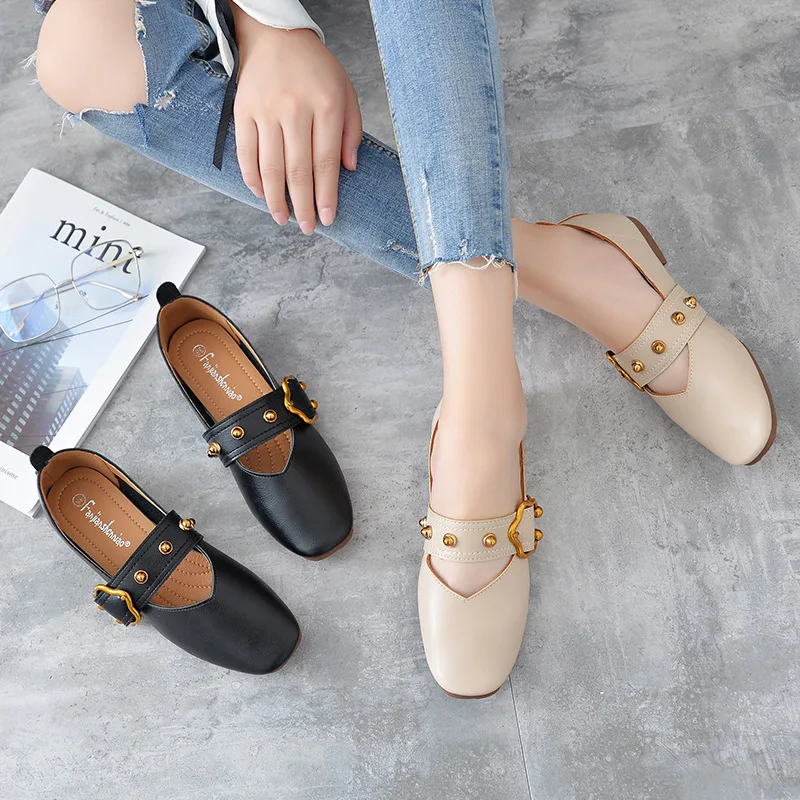 

2019 autumn new fashion simple color matching flat shoes women trend comfortable wild casual shoes