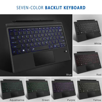 

Megoo Surface Pro 6 Type Cover Slim Wireless Bluetooth Keyboard with Touchpad for Microsoft Surface Pro 6/4/3/5/New Surface Pro