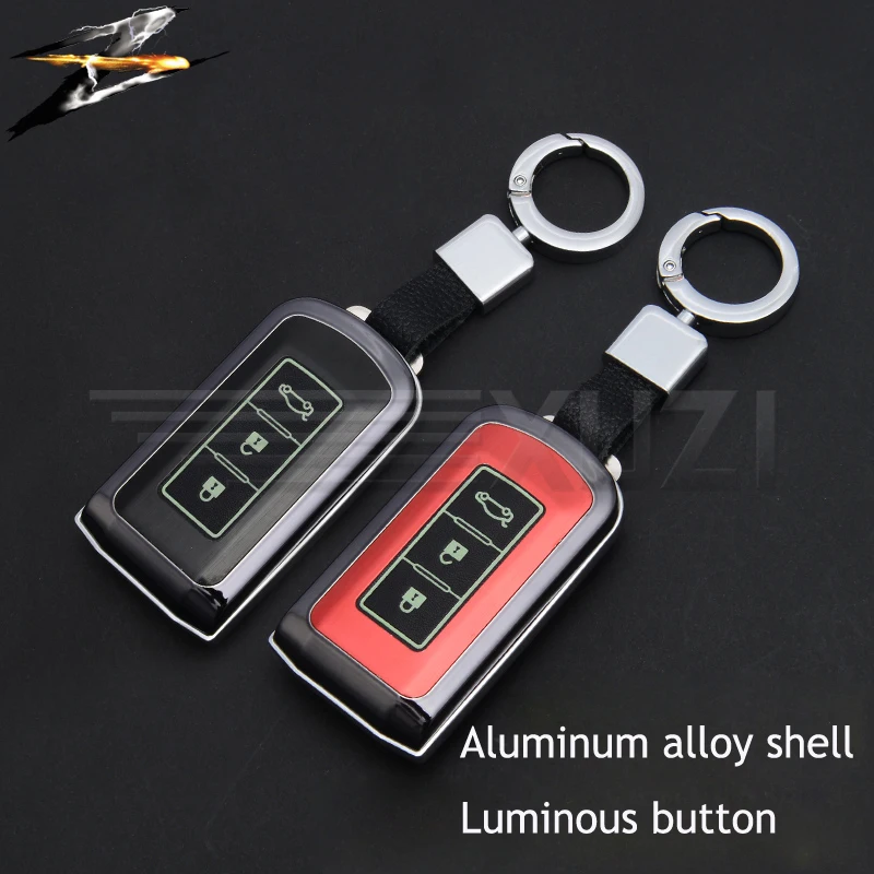 

Noctilucent 3 Buttons Aluminum Alloy Smart Protector Cover Case Remote Car Key For Mitsubishi ASX Outlander Lancer EX Pajero