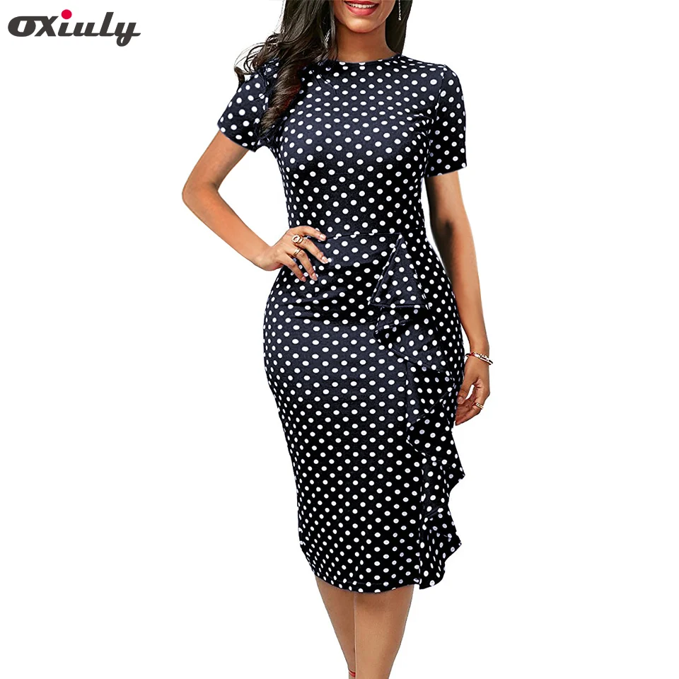 A with ruffle bottom bodycon chair dress With a chair bodycon ruffle bottom dress color