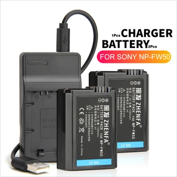 

2pcs For Sony NP FW50 Battery + USB charger NP-FW50 Camera Alpha DSC-RX10 SLT-a33 a35 a37 a55 NEX-7 NEX-5N NEX-F3 NEX-3D a7 A7R