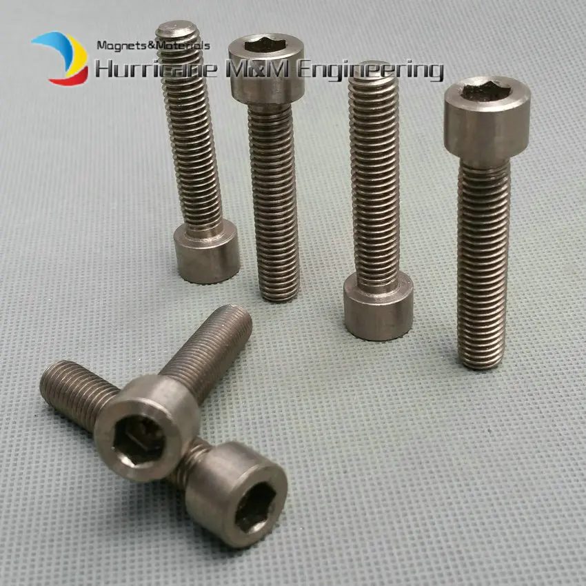 

1 Pack M10 Ti Bolt M10x50mm Titanium Bolt Original Ti Color not Polished Column Hexagon Socket Titanium Screws Ti Fastener